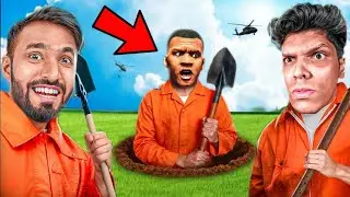 I ESCAPED PRISON WITH TECHNO GAMERZ AND MYTHPAT IN GTA V 😱  ! @TechnoGamerzOfficial @Mythpat 
