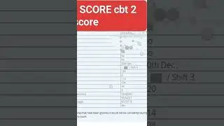 RRB NTPC 2024 SCORECARD #job #ssccgl #exam #ssc #governmentjobs #ntpc #govtjobs #railwayrecruitment