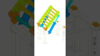 90&deg; Flipping Mechanism for Roller Line #design #machine #solidwork #mechanism