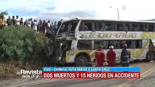 Flota sufre aparatoso accidente y deja al menos dos muertos y 15 heridos