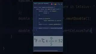 Celsius to Fahrenheit java #coding #programminglanguage #java #python #dance #mrbeast #music
