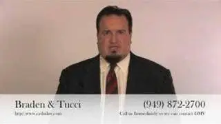 DUI Attorney - California - DMV Deadline & APS Purpose