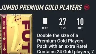 FIFA23 FUT23 JUMBO PREMIUM GOLD PLAYERS PACK FIFA WORLD CUP