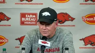 Coach Petrino talks with media following day 10 of fall camp