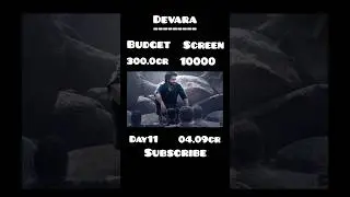 Devara Boxoffice Collection | Day 11 | Budget & Collection |#collection #youtubeshorts