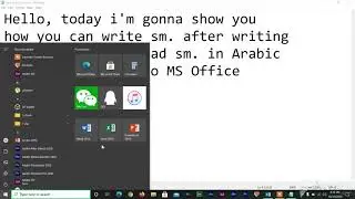 How to write Sm  After Prophet Muhammad Sm  in Arbic MS WORD