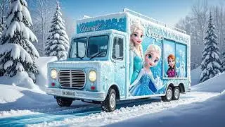 Elsa&rsquo;s Ice Art Class Truck 4 | Creative Kids Song ❄️🎨