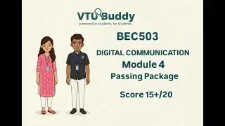 BEC503 Digital Communication Module 4 | Score 15+ / 20 | VTU BUDDY