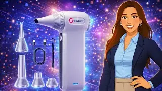 Seauto Electric Air Duster 110,000 RPM Brushless Motor, Cordless Compressed Air Can Alternative