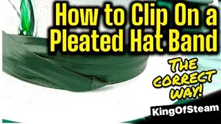 How to Clip on a Pleated Hat Band- The Correct Way!..