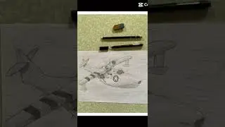 Effect on my traditional draw airplane ✈️ #イラスト #プロセカ #art