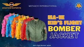 Youth MA1 Bomber Flight Jacket | Made By Metasco International #jacket