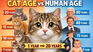 Cat Age Timeline Compared with Human.