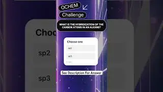 What&rsquo;s the hybridization of the carbon atoms in an alkane? #organicchemistry