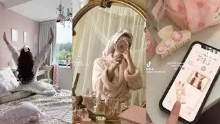 coquette aesthetic morning routines 🩷 TikTok compilaton