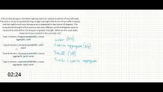 PE Exam Practice Problem #57: Materials | Concrete Design - Concept