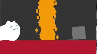 A short animation of a liquid cat