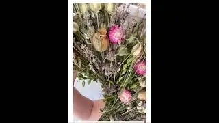 Wildflower Dried Flower Spring Wreath by The Gathering Garden