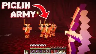 আজ Piglin Army সাথে সেই Fight করলাম⚔️Minecraft Bangla Gameplay