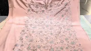 12 January 2026 Latest collection in pure crape #embroidery#satin crape#wow #9646536050