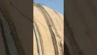 Rappelling 300feet #rappelling #300feet #hyderabad #bhongiri #friends #darkeaagejeethai #bhongirfort