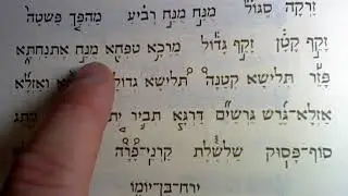 How to chant the Torah, Lesson 2: Trope Chart Read Through