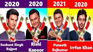 Indian Actors Died | Sushant Singh R | Irfan Khan | Puneet Rajkumar | Rishi Kapoor | Dilip Kumar