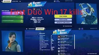 Fortnite First time Duo with wife win