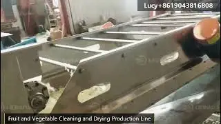 Durable Fruit Cleaning Machine Vegetable Air Bubble Brush Washing and Drying Machine