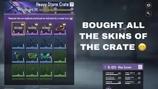 I bought all skins of the heavy storm crate 😁