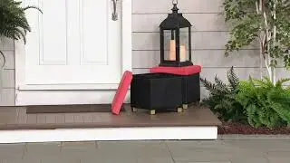 Inspire Me! Home Decor Outdoor Storage Ottoman on QVC