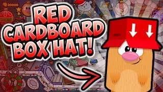 Red Cardboard Box Hat Item Code - Box Critters