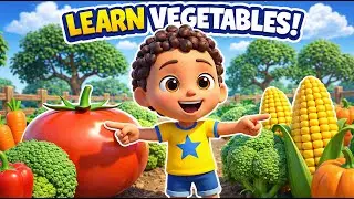 Vegetable Names for Kids | Learn Vegetables (Tomato, Broccoli & More) | Preschool Vocabulary