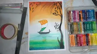 Oil pastel drawing #drawing 26 january and 15 august drawing republic day esey drawing 