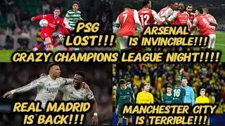 REAL MADRID IS BACK &bull; ARSENAL IS INVINCIBLE &bull; MANCITY IS TERRIBLE &bull; PSG LOST &bull; CRAZY CL NIGHT 