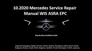 Professional 2020 Mercedes WIS ASRA & EPC Service Repair Workshop Manual