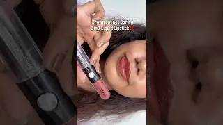 Trying 2 in 1 Liquid Lipstick on my Pigmented Lips #brownskinbeauty #brownskinmakeup #pigmentedlips