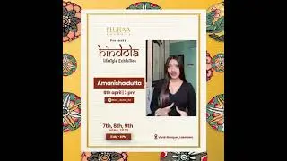 amanisha dutta promoting hindola lifestyle exhibition 2023
