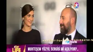 Halit Ergenc & Berguzar Korel after ceremony of Awards ''GQ Men of the Year'' 12/11/2014