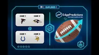 🔥 NFL WEEK 10 PICKS | 3 PROPS WITH 85% CONFIDENCE (FALCONS @ RAVENS, COLTS @ VIKINGS) |