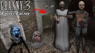 New Tunnel Escape with Angelene Spider and Slendrina Child in Granny 3 New Update Enhanced