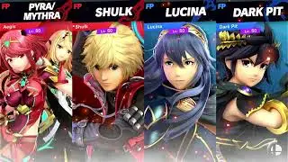 Super Smash Bros Ultimate Amiibo Fights Request Aegis & Shulk vs Lucina & Dark Pit