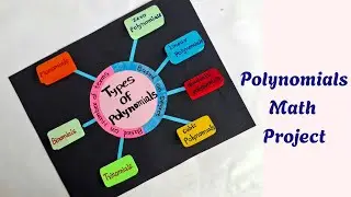 Types of Polynomial Math project| math chart for class 8 | math tlm| Polynomial chart #mathproject
