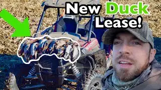 Missouri DUCK HUNTING Lease! (Scout, camp and hunt)| waterfowl hunting a slough in field (dux)