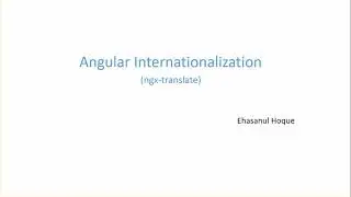 Angular Internationalization | multilingual | ngx-translate (custom translation service)