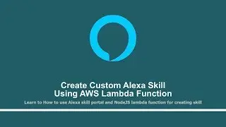 Create custom Alexa skill using AWS Lambda function | Promo Video | Tutorials Team