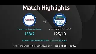 Navneet Imaging vs Xperts Imaging & Balaji Hospital | Match Highlights | 13 Run Win