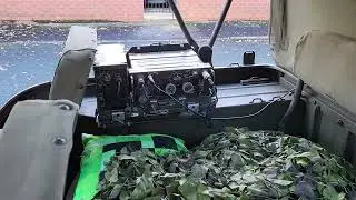 Willys jeep and PRC77