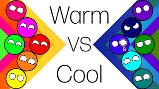 Marble Race Warm vs Cool Colors