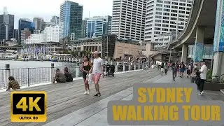 Sydney Darling Harbour Walk in 4K 🏙️✨ | Scenic Waterfront, Attractions & Relaxing Ambience